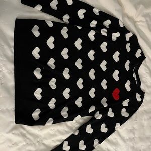 Cute heart sweater